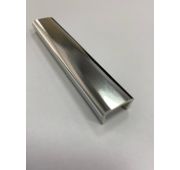 Заглушка торцевая для цоколя  h=100мм ХРОМ глянец (Зеркало)