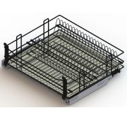 Корзина-сушка (база 450) LOFT  (Черный) с доводчиком + напр Hettich
