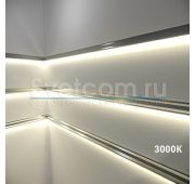 Светодиодная лента COB LED IP20, 320LED/м,12В,12Вт/м, 5мх8мм,3000K,1300lm провод 2х0,5мм. с2х сторон