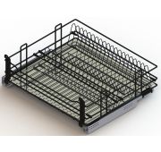 Корзина-сушка (база 700) LOFT  (Черная) с доводчиком + напр GTV