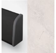 6035 Плинтус TwinC Мрамор Серебристый 32*20*4200 (ф-ра Ivory 02) ЗАКАЗ