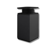 Опора мебельная квадратная 40х40х100мм черная