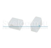 Заглушка закрытая для силиконового профиля 1105, белый