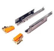 Направляющие TANDEM 350мм (17-19мм) полн выдв + Blumotion + замок (L+R) нагр 30кг  BLUM