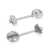 Стяжка для компакт плиты K TOP (1 к-т=2стяжки+2винта+2 ответные планки) AKS