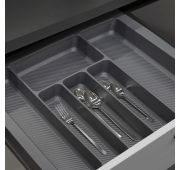 Лоток для столовых приборов 800 PIXEL 735*485, серый AKS