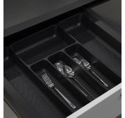 Лоток для столовых приборов 800 PIXEL 735*485, черный AKS