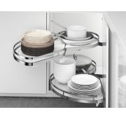 Угловой механизм Eclipse UW310 с доводчиком, левый, серый+хром UW310L.600GCP АС