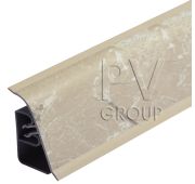 6035 Плинтус L=4,2м Мрамор серебристый Thermoplast (ф-ра 1214)