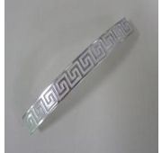 Ручка-скоба С26-01.22 96мм белый/хром (пластик/металлиз)(400)