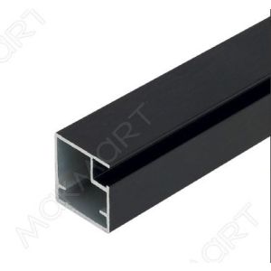 Профиль рамочный черный браш FP.13P.1.390.BL-BA, 3900мм